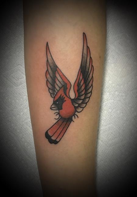 Tattoos - Cardinal Tattoo traditional  - 140811