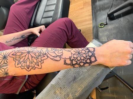 Tattoos - Mandala and peony’s - 140617