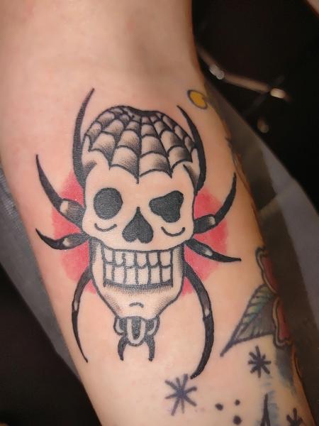 Tattoos - Spider skull - 143464