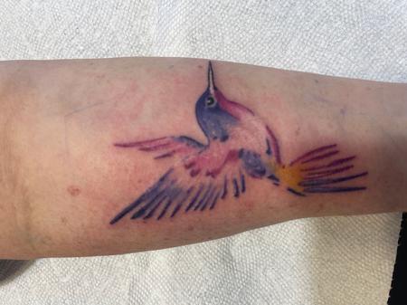Jaisy Ayers (WOODLANDS TX) - Watercolor hummingbird