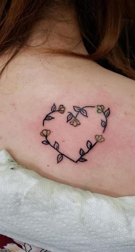Tattoos - Flower hear - 145039