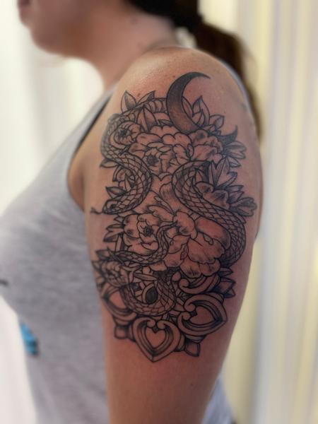 Tattoos - Snake mandala - 144776