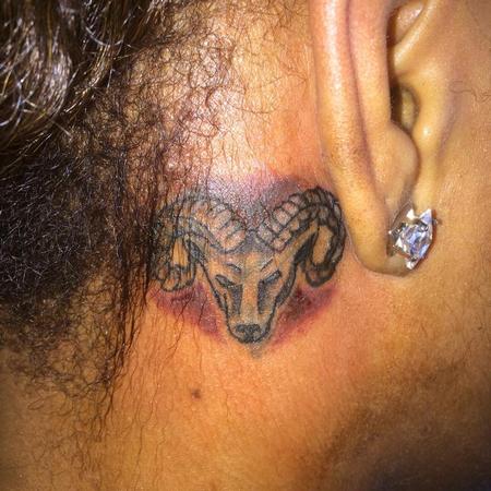 Tattoos - Small ram/zodiac tattoo / cover up tattoo - 134025
