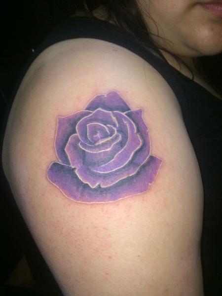 Tattoos - simple rose - 134015