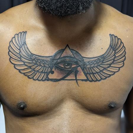 Tattoos - Egyptian chest design - 142614