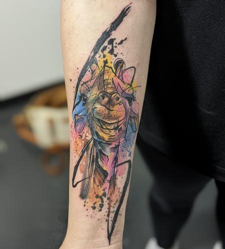 Jeff Hamm (MADISON) - Watercolor giraffe