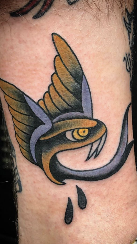 Tattoos - flying snake - 141669
