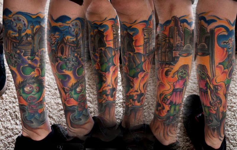 74 Leg Sleeve Tattoo Ideas for Men and Women