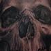 Tattoos - black and gray realitic skull, Big Gus Art junkies tattoo - 70842
