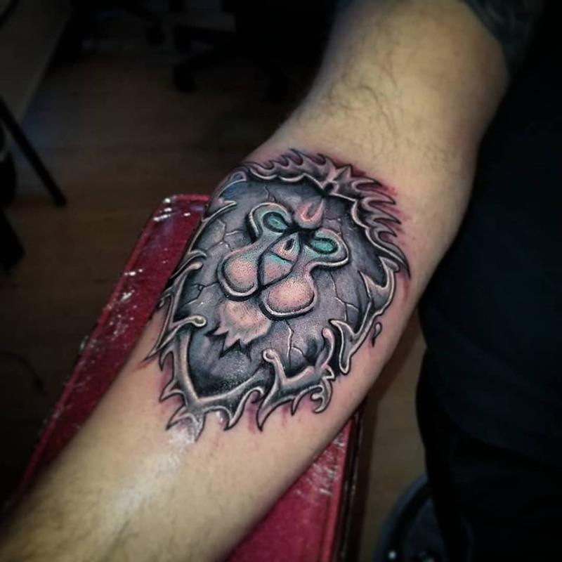 Got my first tattoo For the Alliance  rwow