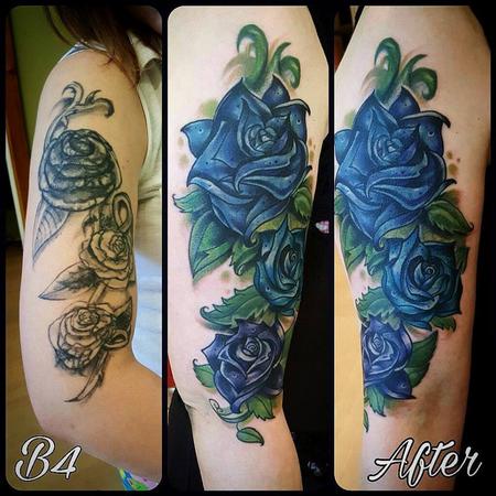 Tattoos - Flower Coverup - 130241