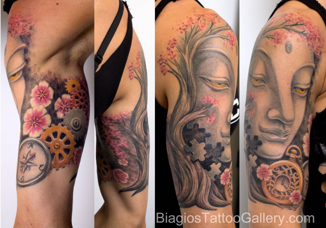 Buddha Half-Sleeve by Samuel Molano: TattooNOW