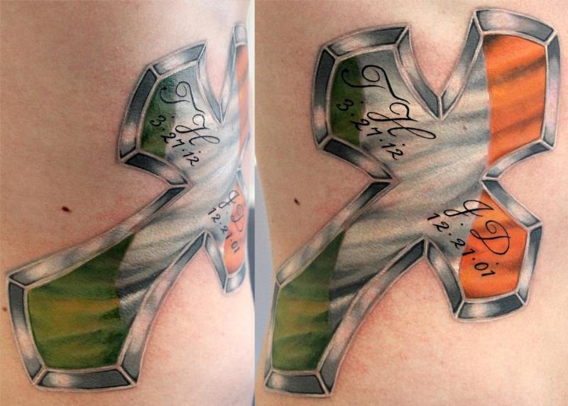 34 Amazing Irish Flag Tattoos