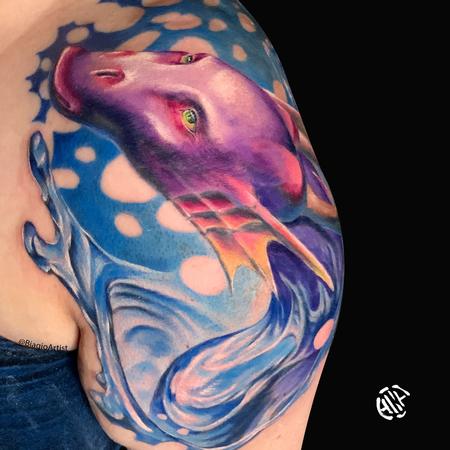 Water Dragon Tattoo Design Thumbnail