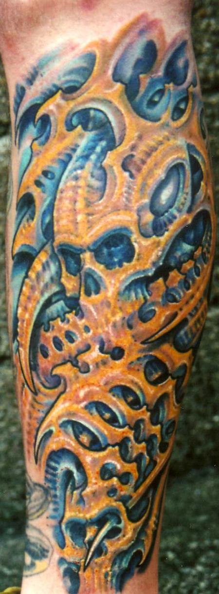 Tattoos - Biomech Lower Leg - 113559