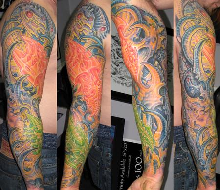 Tattoos - Biomech Sleeve - 113561