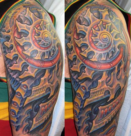 Tattoos - Biomech Half Sleeve - 114075