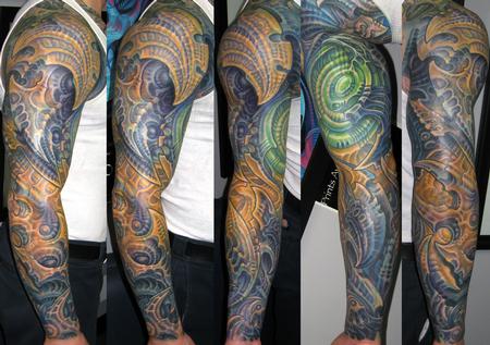 Tattoos - BIOMECH SLEEVE - 122676