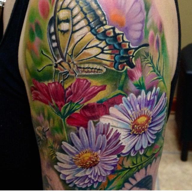 Butterfly Half Sleeve Tattoo Designs