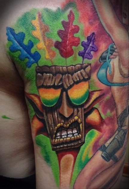 Tiki  Crash bandicoot tattoo, Crash bandicoot, Bandicoot