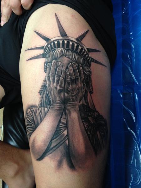 Tattoos - Statue of Liberty/PTSD - 93926