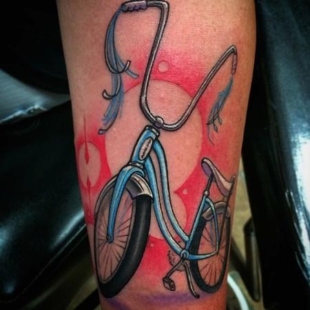 Tattoos - Old School Bike - 94746