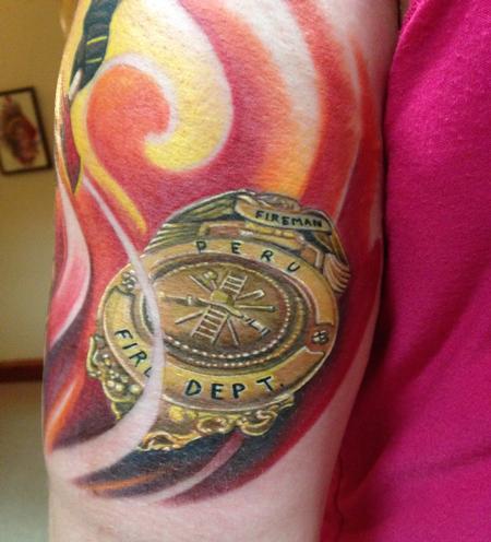 Tattoos - Fireman's Badge - 99768