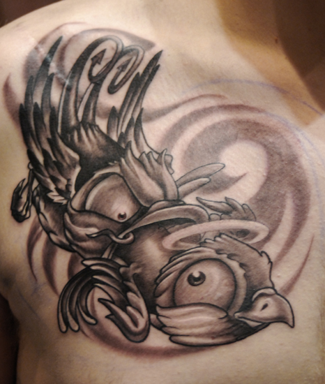 Good Evil Sparrows By Timothy B Boor Tattoonow