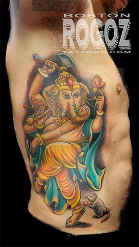 Tattoos - Ganesh rib tattoo - 98908