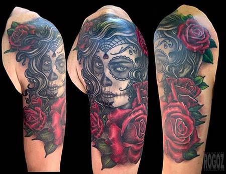 Tattoos - Dia de los muertos girl - 139462