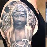Tattoos - Buddha and koi fish Sleeve - 143380