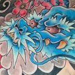 Tattoos - Japanese dragon chest and half arm sleeve - 145597