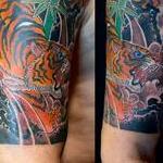 Tattoos - Japanese Tiger half sleeve - 143388