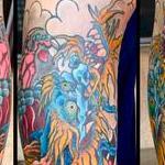 Tattoos - Dragon lower leg - 143386