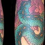 Tattoos - Peony and snake - 130623