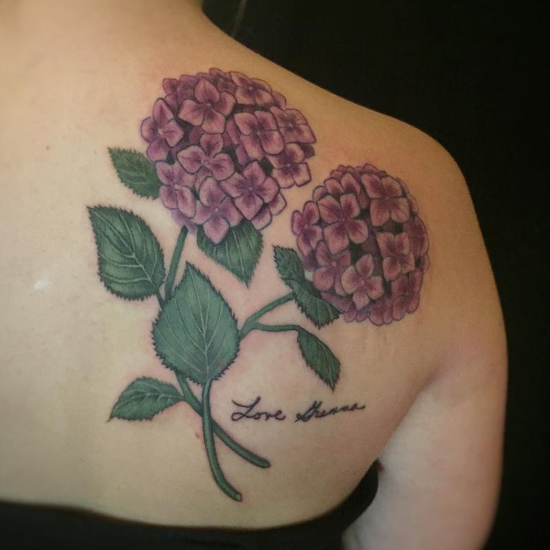 Pretty Hydrangea Flower Tattoo Ideas  Meaning  Tattoo Glee