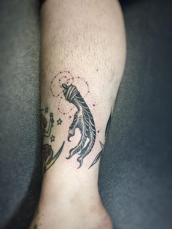 Chicken foot charm by Bri Howard: TattooNOW