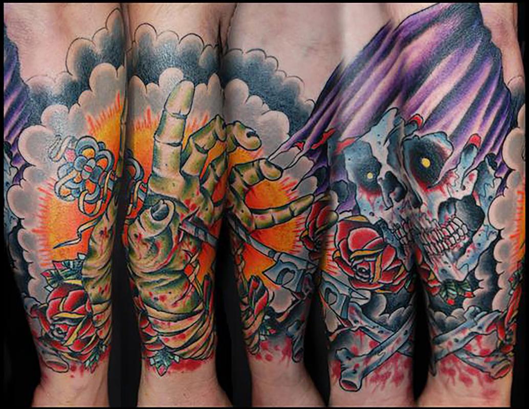 Traditional Grim Reaper Tattoos  Cloak and Dagger Tattoo London