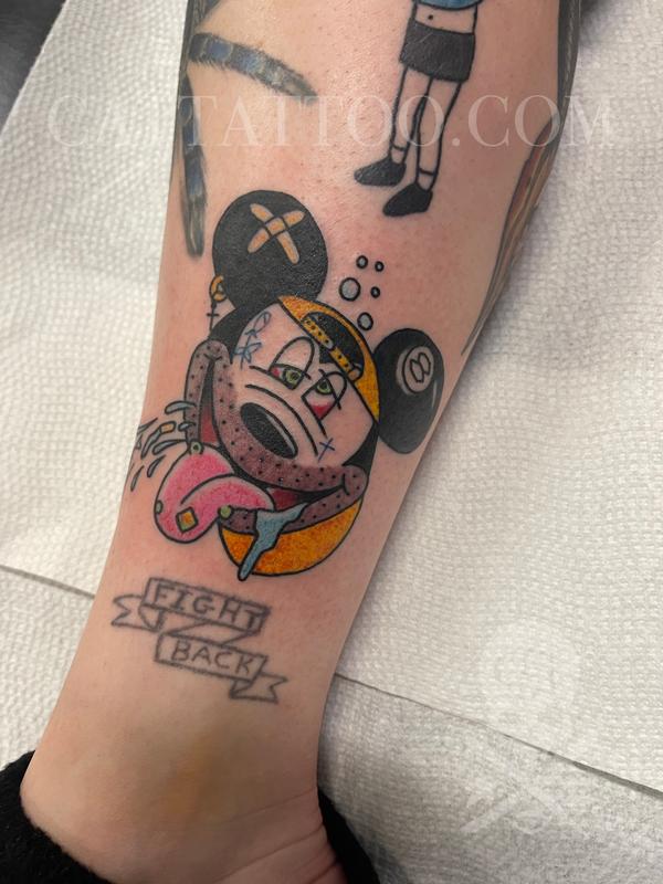 Deep Ellum Mickey by Justin Gorbey: TattooNOW