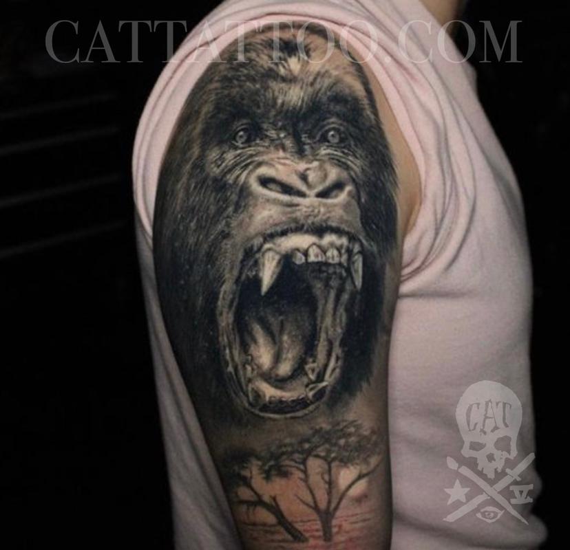 100 Gorilla Tattoo Designs For Men  Great Ape Ideas