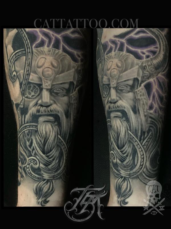 Odin Art  Viking warrior tattoos, Norse mythology tattoo, Warrior tattoos