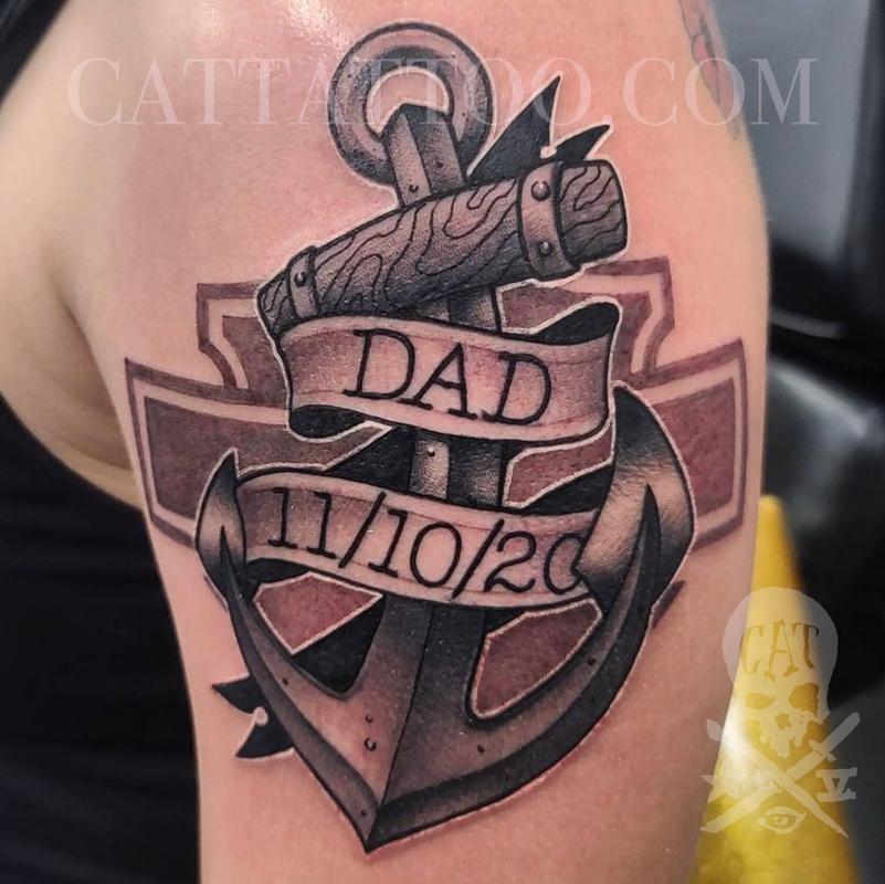 Memorial Anchor by Matt Folse : TattooNOW Memorial Anchor by Matt Folse : TattooNOW
