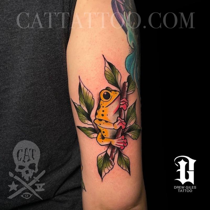 32 Traditional Frog Tattoos #28 32 Traditional Frog Tattoos