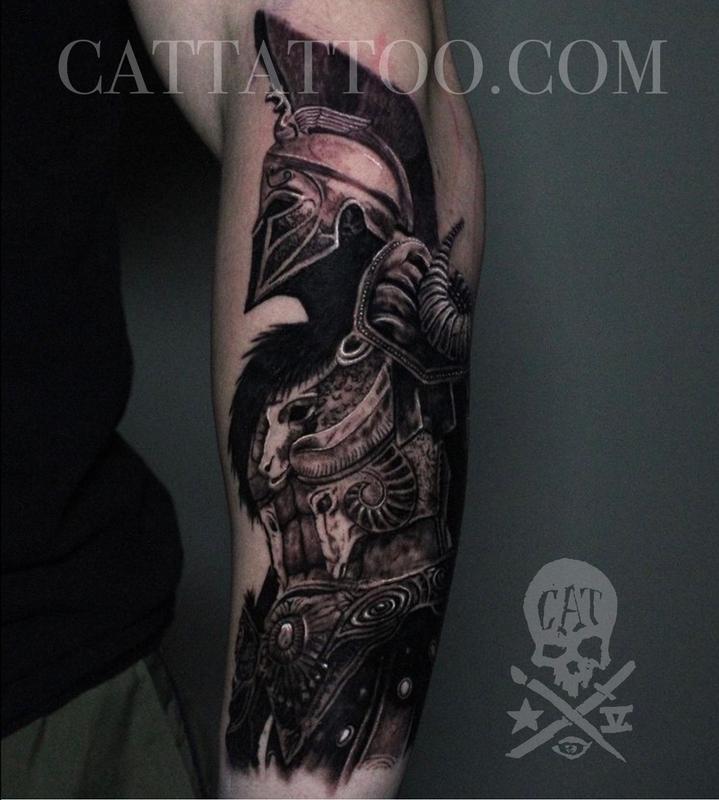 Spartan Tattoos - Photos of Works By Pro Tattoo Artists at