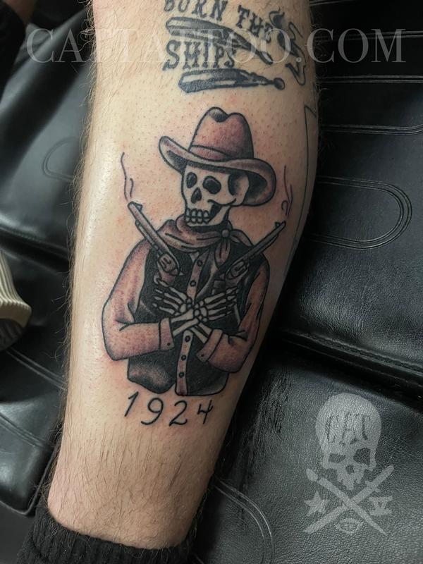 Discover more than 70 cowboy skull tattoo latest  thtantai2