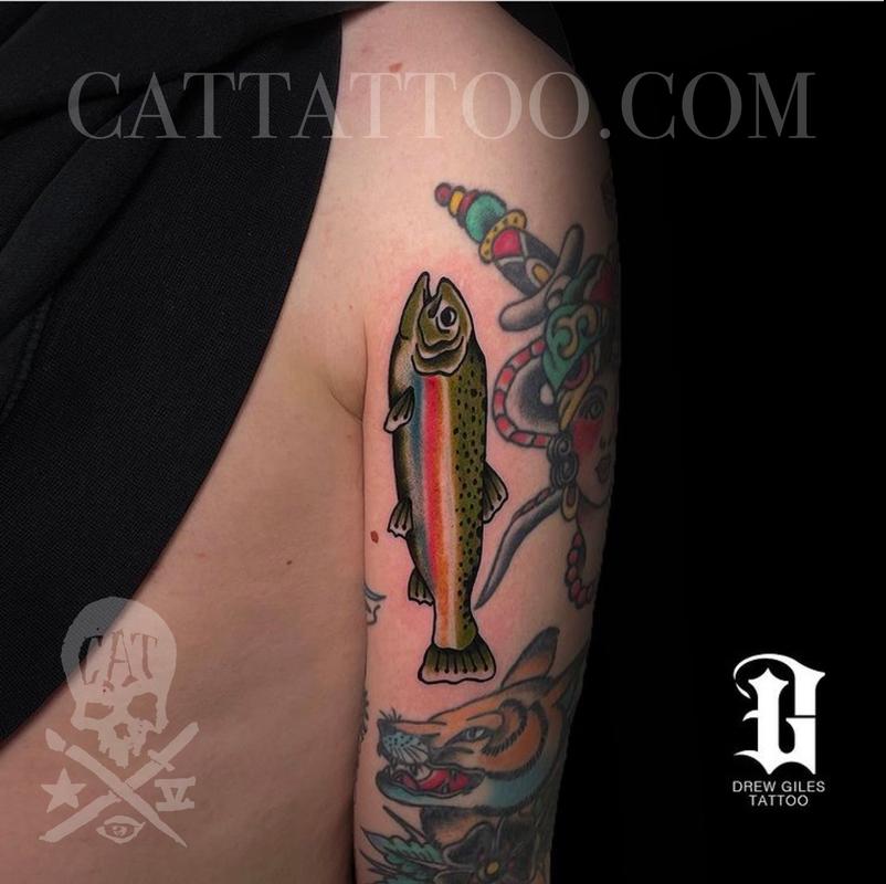 Trout By Drew Giles TattooNOW