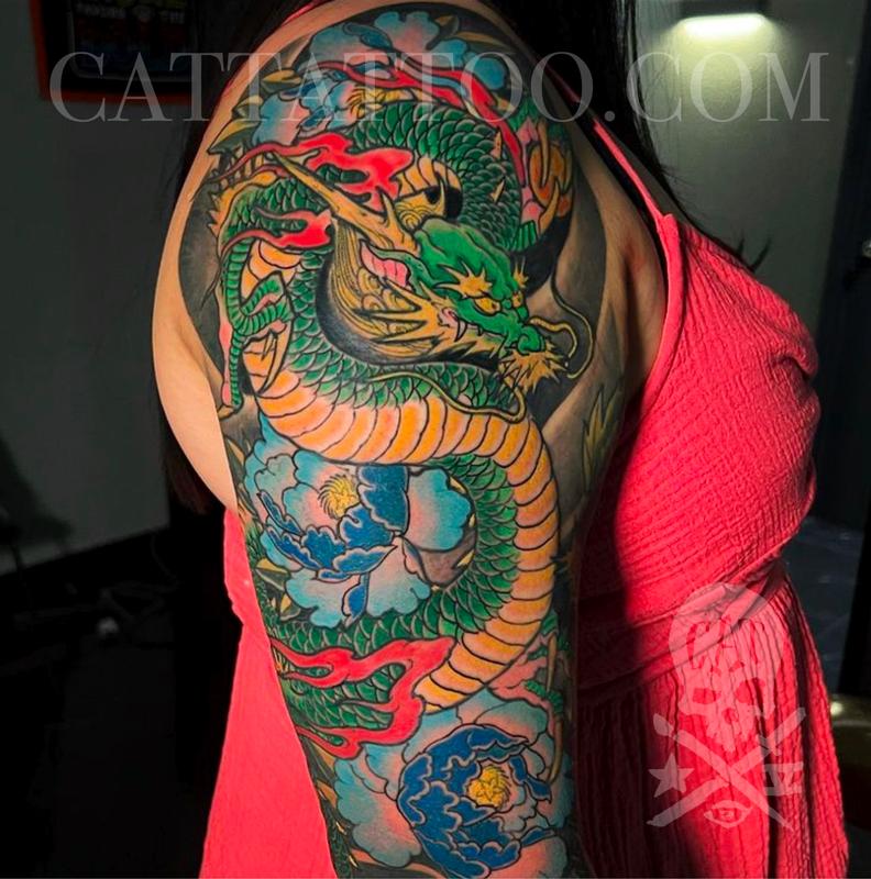 Dragon Sleeve by Matt Folse  TattooNOW