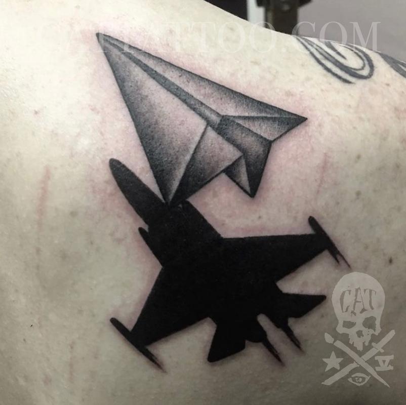 The Paper Airplane Tattoo Meaning And 110 Tattoos To Take You To New  Heights