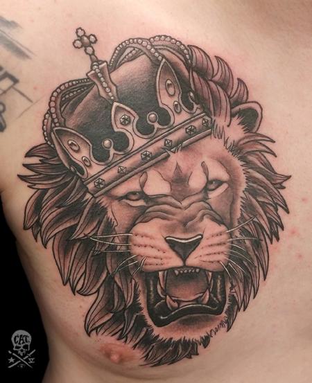Tattoos - Lion - 129376