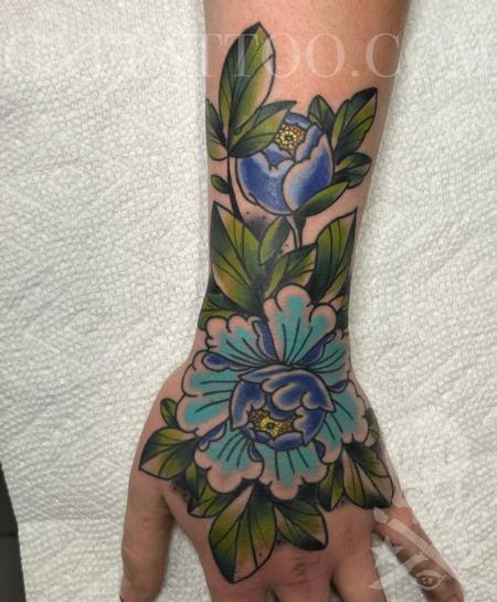 Lotus Flower Foot Tattoo